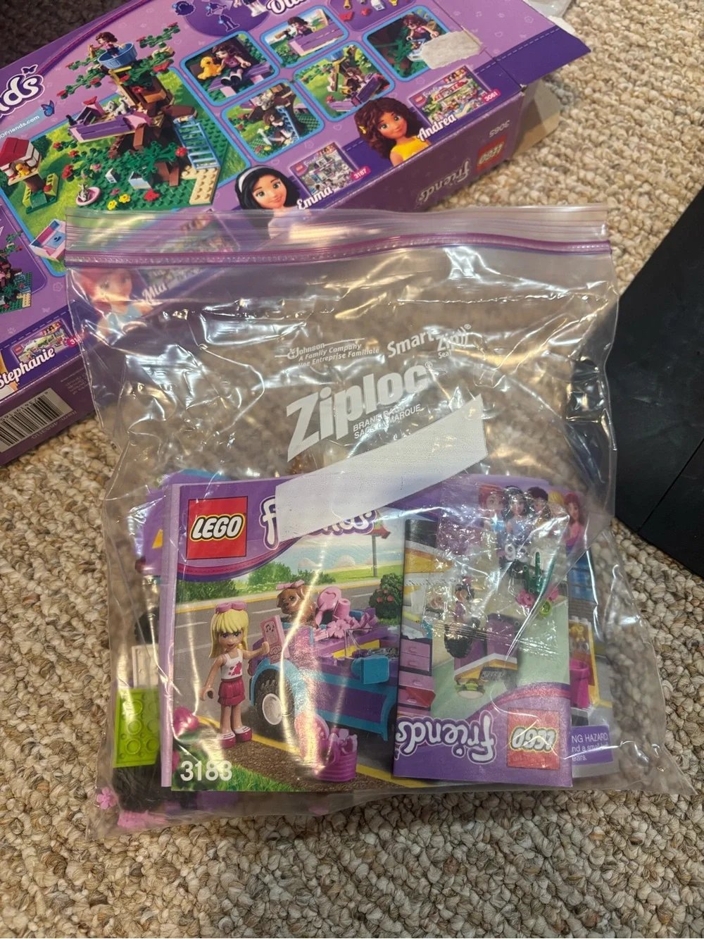 Lego Friends Purple and Green Tree House Playset